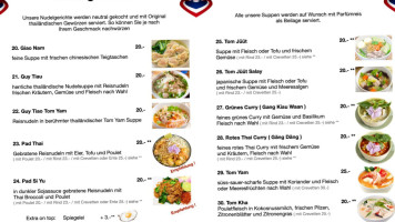 Tuy's Thai Restaurant S. Limbach menu