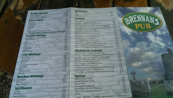 Brennans Pub menu