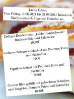 Zum Kuckucksnest menu