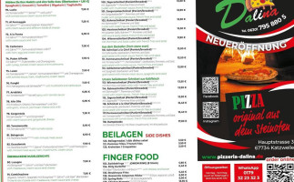 Pizzeria Dalina menu