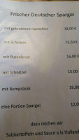 Gaststätte Hackemühlener Krug menu