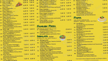 Pizzeria Bern menu
