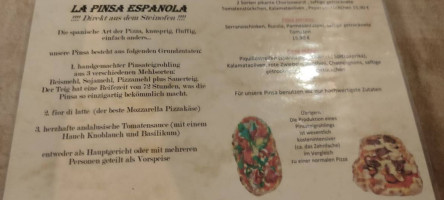 La Tapa Guapa menu