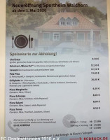Waldhorn menu