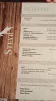 Steyr Almgasthof menu