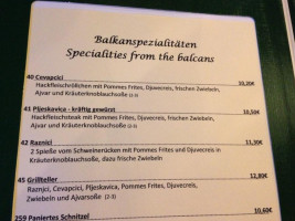 Bei Zoran menu