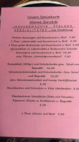 Klosterschänke Schelzberg, Beim Pfälzer Hannes menu