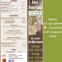 Landgasthof Druschel menu