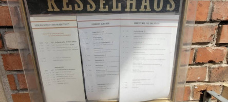 Gasthausbrauerei Kesselhaus menu