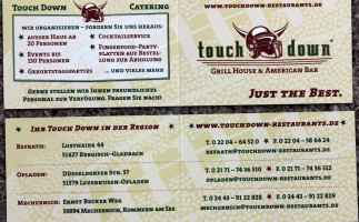 Touch Down Grill House American food