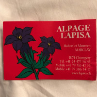 Alpage Lapisa menu