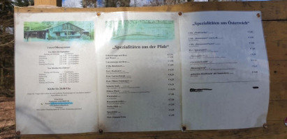 Igelborner Hütte menu