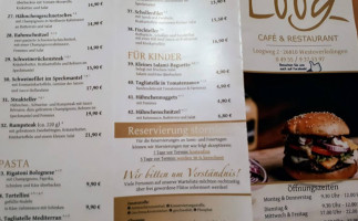 Café Loog menu