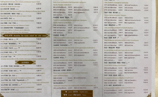 Ban Thai Restaurant menu