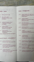 Sapori Ristorante menu