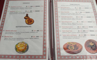 Tajine Marrakech Halalrestaurant Darmstadt menu