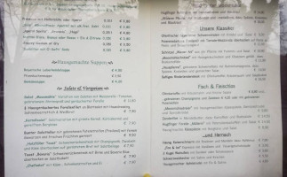 Gasthaus Zur Moosmuehle menu