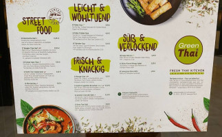 Green Thai menu