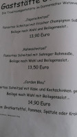 Gaststätte Gebhart menu