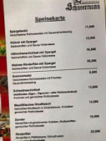 Gaststätte Schneermann menu