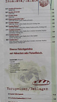 Pizzeria La Casetta menu