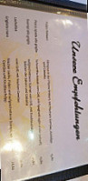 Cave Pizzeria menu