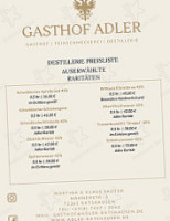 Gasthof Adler menu