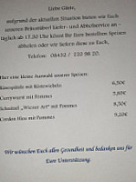 Bräustüberl Burgheim menu