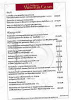 Weinstube Grimm menu