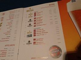 Billard Cafe der Elephant menu
