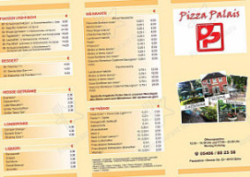 Pizza Palais menu