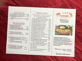 China-Restaurante Mandarin menu