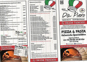 Pizzeria Da Piero menu