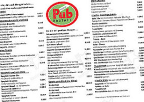 Rheinau-Pub menu