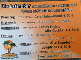 La Roca Cocktailbar menu