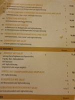 Le Ricard menu