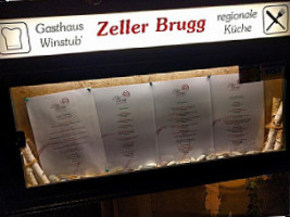 Zeller Brugg menu