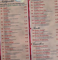 Verona Pizzeria menu