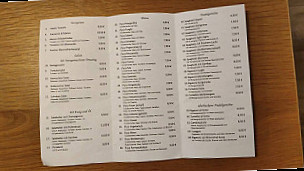 Pizzeria Mediterrano menu