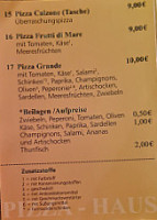 Pizza-Haus menu