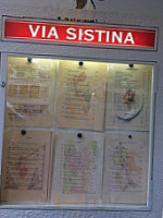 Via Sistina Ristorante menu