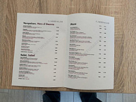 Garibaldi Bistrorante menu