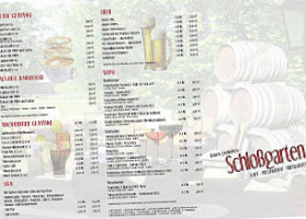 Schlossgarten menu
