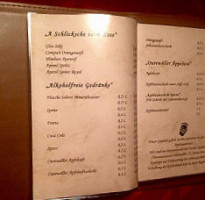 Spitzewirt Gasthof menu