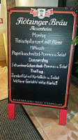 Hubertus Stüberl menu