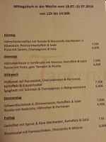 La Taverna menu