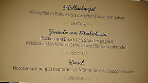 Jagdhaus Wiedehage menu