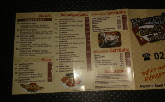 Pizzeria Stadt Koblenz menu