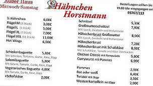 Hahnchen Horstmann menu