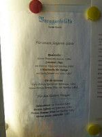 Burggaststatte menu